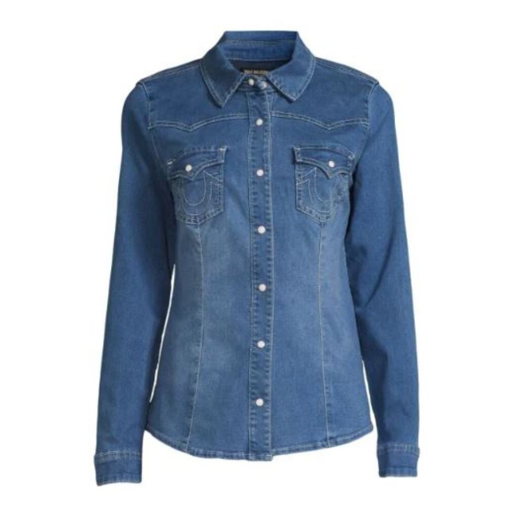 NWT True Religion Western Denim Shirt